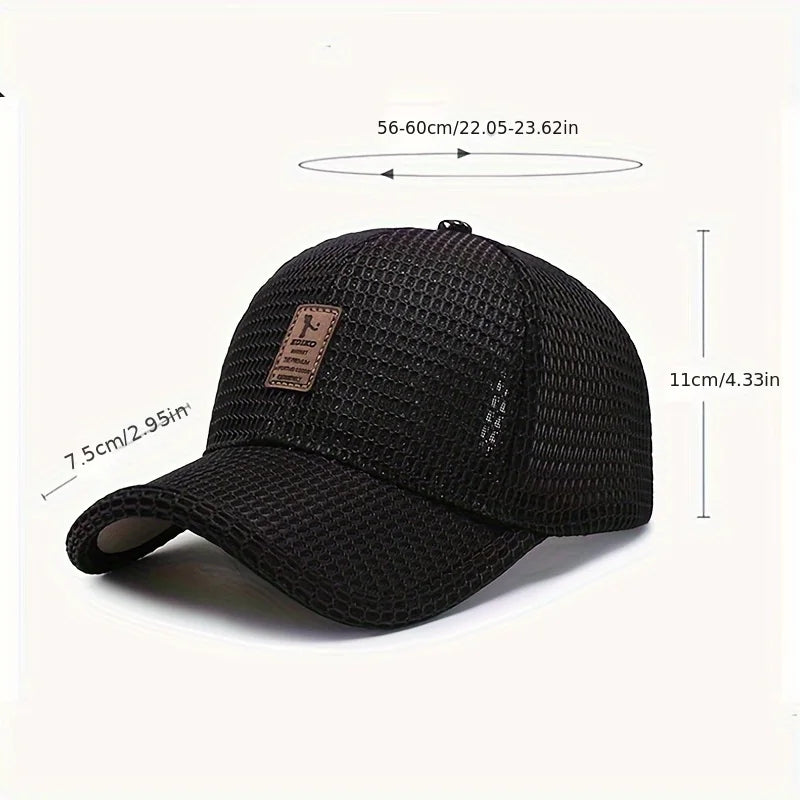 Breathable Mesh Baseball Caps - Adjustable, Quick-Drying, Casual Trucker Hats for Men & Women, Perfect for Summer Outdoors