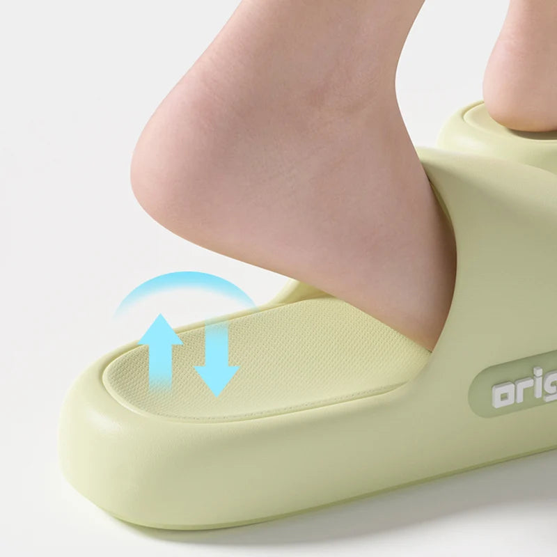 Thick Platform EVA Slippers for Women 2025 Spring Summer Non Slip Beach Flip Flops Woman Comfort Soft Sole Indoor Cloud Slippers