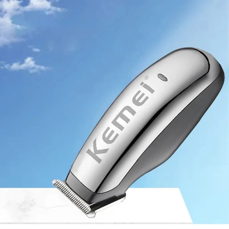 Kemei Mini Electric Hair Clipper Men's Hair/Beard Trimmers Portable Travel Haircut Machine Rechargeable Carving Clipper KM-666C