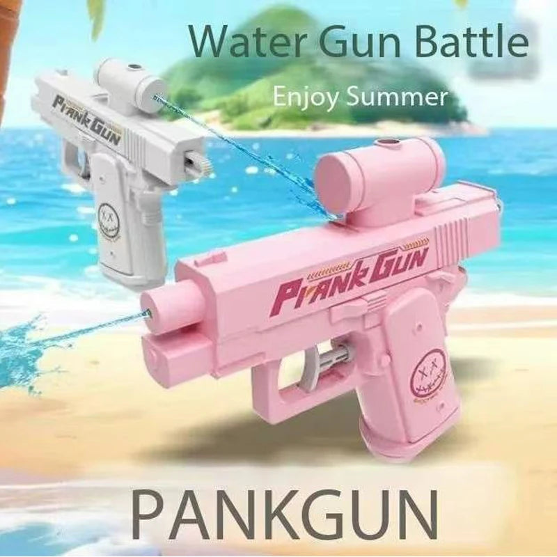 Outdoor Summer Water 2-Way Squirt Gun - Press & Spray Water Gun,Reverse Splash Toy for Prank Fun,Stress Relief, Water Fight Game