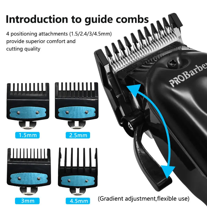 Professional Barber Clippers Electric Cutter Hair Cutting Clipper for Haircut Beard Shaver Barbershop OEM/OEM Mens Shaver Gifts