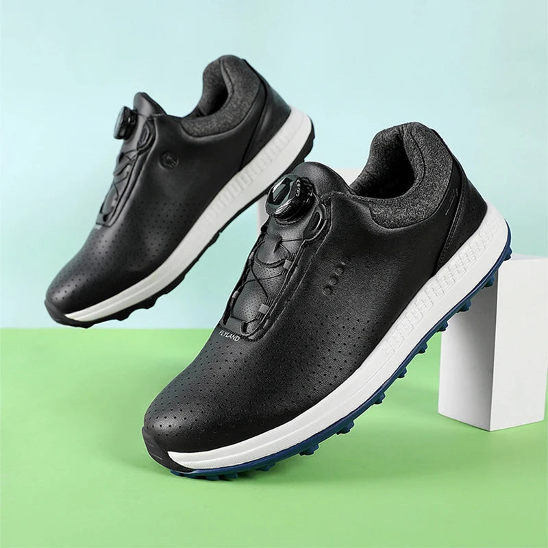 Golf Shoes Rotating Buckle Casual Shoes Breathable Mesh Sports Shoes High-quality Sneakers Brand Solid Color Thick Sole
