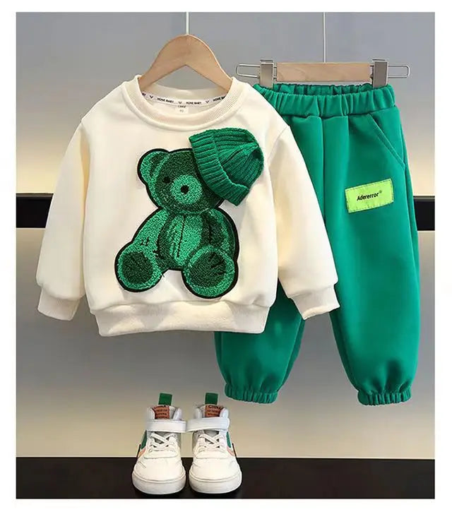 2 3 4 5 6 7 8 9 Y Children's Autumn Set 2023 New Fashion Korean Edition Boys and Girls' Long Sleeve Sweater Pants Two Piece Set