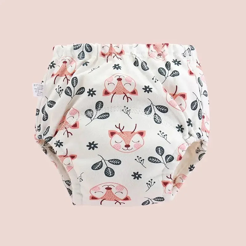 5PC Waterproof Reusable Cotton Baby Training Pants Infant Shorts Underwear Cloth Baby Diaper Nappies Panties Nappy Changing