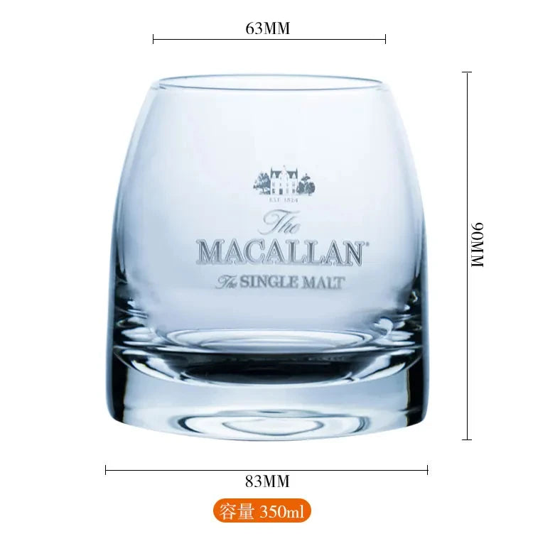 Macallan Exclusive Single Malt Whiskey Glass Crystal Wine Tumbler Vodka Cognac Brandy Snifter Gather Together Mouth Tasting Cup