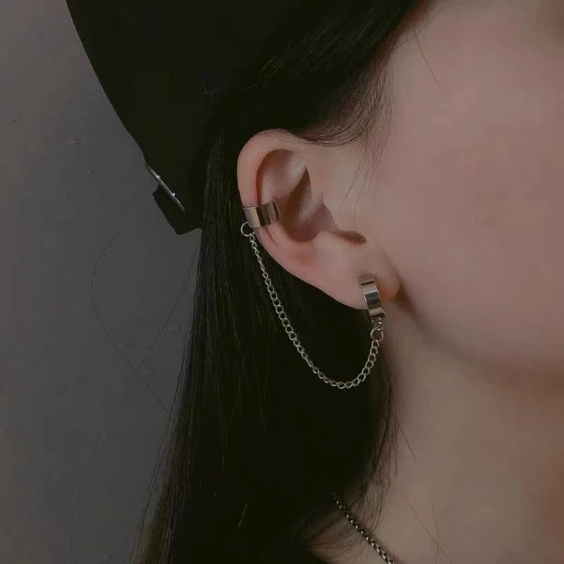 Pearl Ear Cuff Clip Earrings Non-Piercing Bone C-shaped Ear Ring Without Puncture Minimalist Earrings for Women Fashion Jewelry