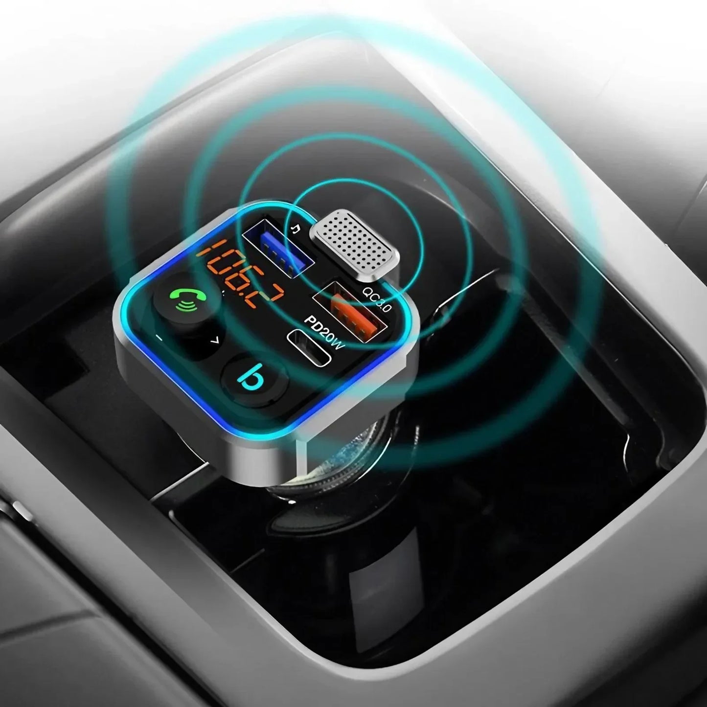 High Quality 3.1A Dual USB Car Charger 2 Port LCD Display Voltmeter 12-24V Cigarette Lighter Socket Car Charger Adapter