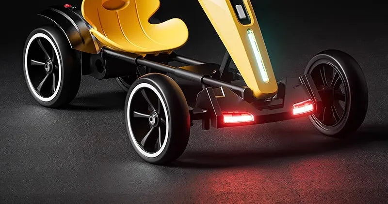 With Led Light And Music Kids Electric Kart, Four-wheel Can Ride On Remote-controlled Toy Car for Ages 1-3 To 6