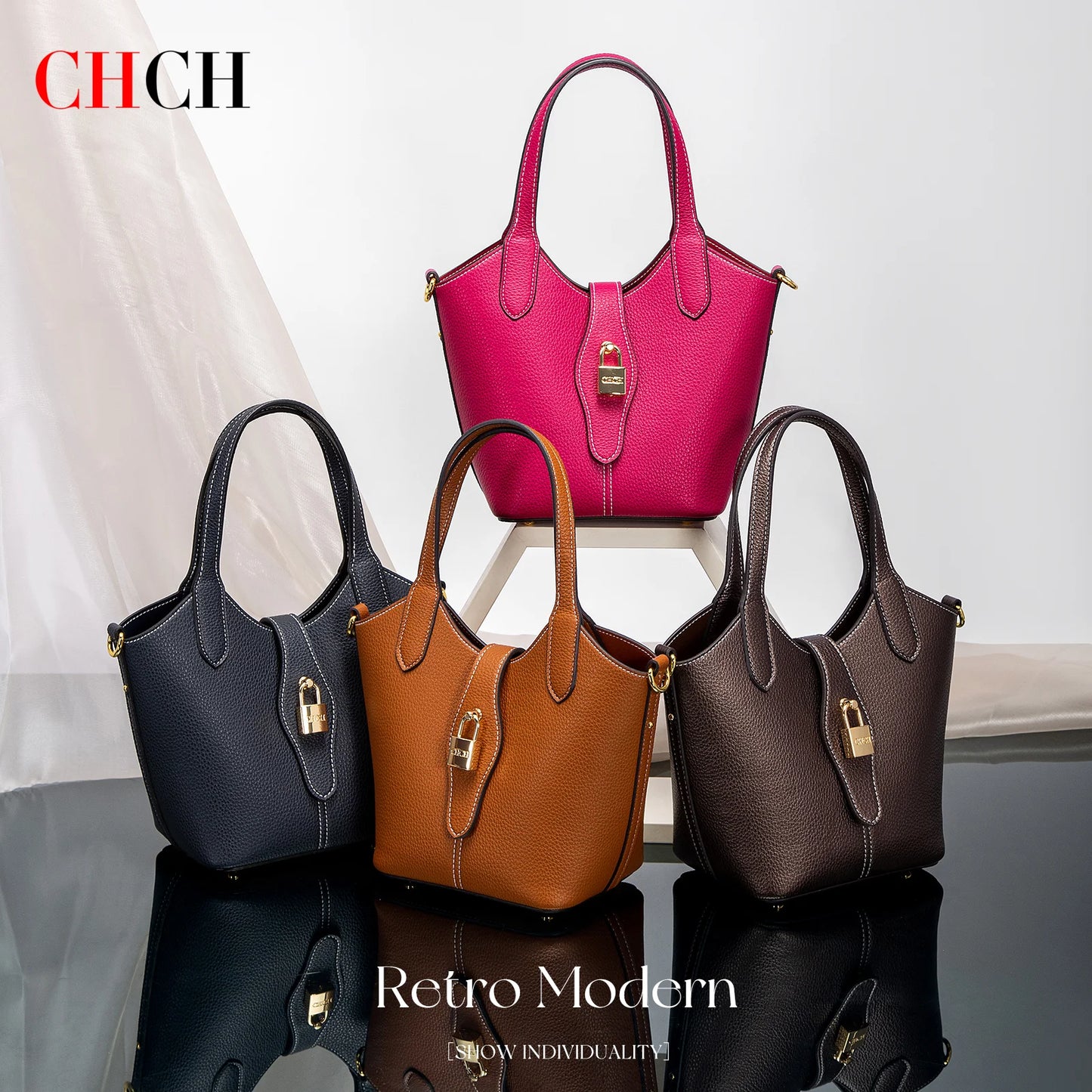 CHCH Women's Handbag Autumn New Collection Simple Women's Vegetable Basket Handbag