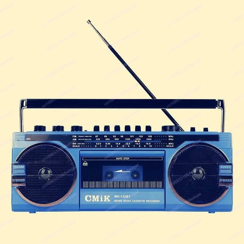 High Quality Portable Cassette Recorder Player  Music Play Walkman Retro Tape Drive AM/FM/SW Radio Bluetooth Speakers