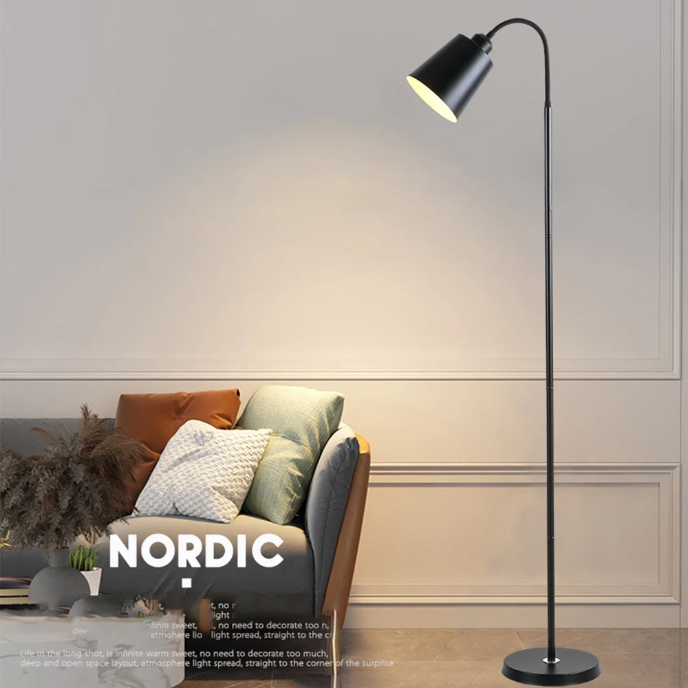 Modern Floor Lamp Adjustable Gooseneck Led Sofa Floor Lights Living Room Bedroom Study Indoor Decoration Standing Floor Lamp
