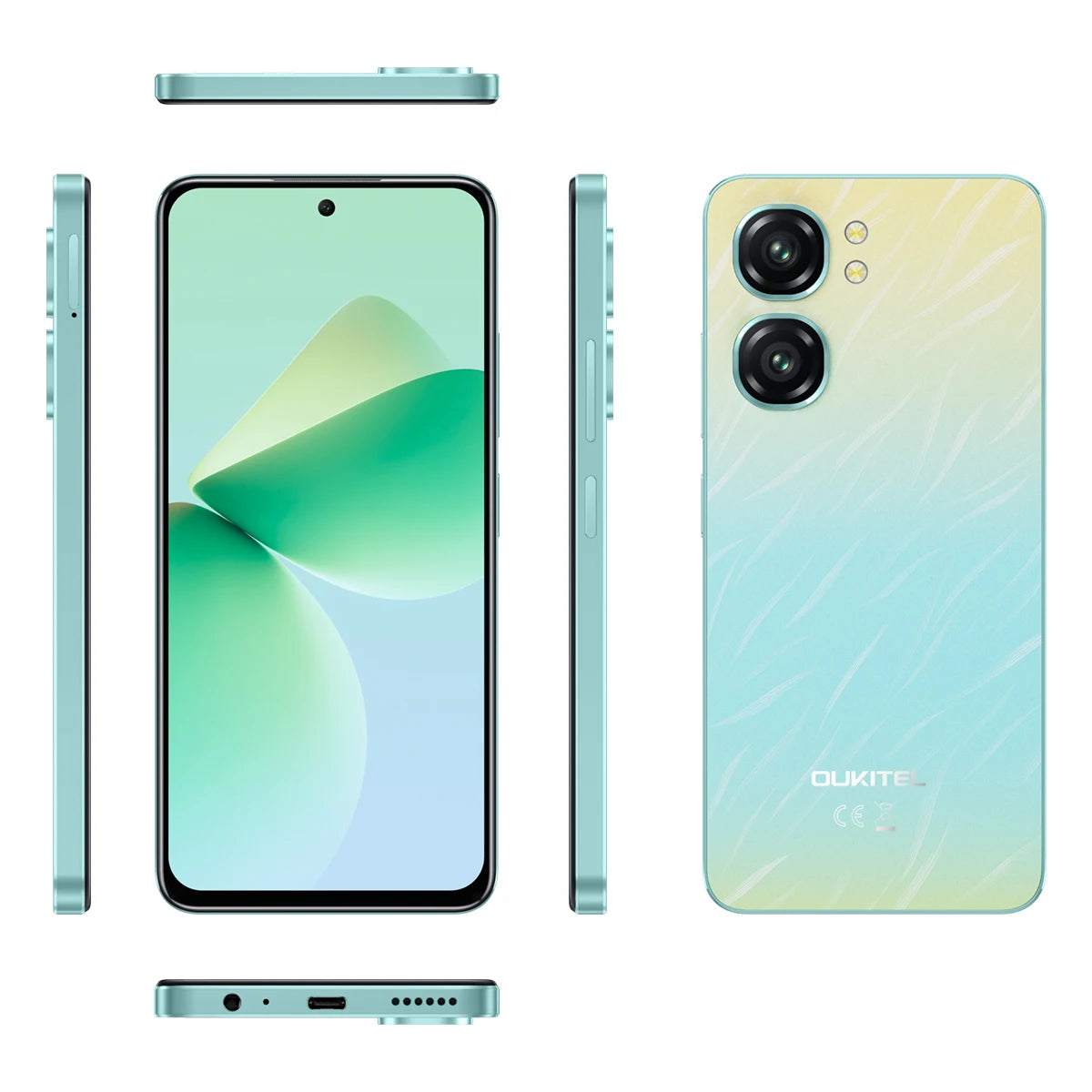 Oukitel C58 PRO smartphone 5150mAh Battery 24(6+18)GB+256GB 50MP Main Camera 6.7" HD+ Display