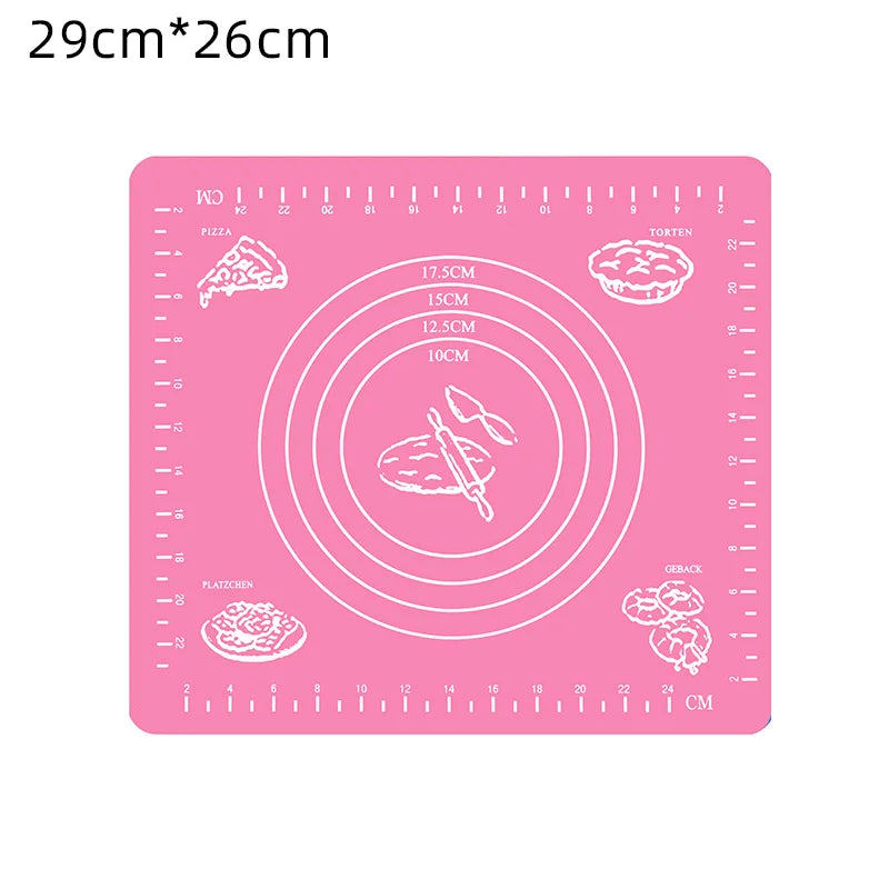 FAIS DU Reusable Non-Stick Silicone Baking Mat for Pastry Rolling with Measurements, Liner Heat Resistant Table Placemat Pad