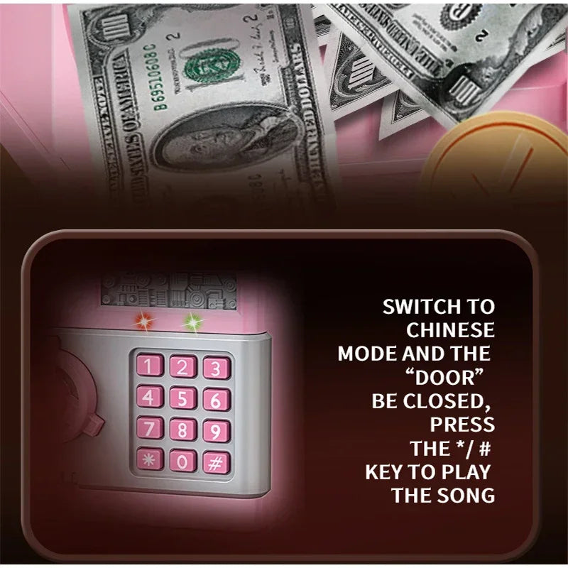 Piggy Bank Moneybox Saving Alcancias Safe Deposit Security Box for Money Banks Save Piggie Coin 10000 Savings Electronic Gift