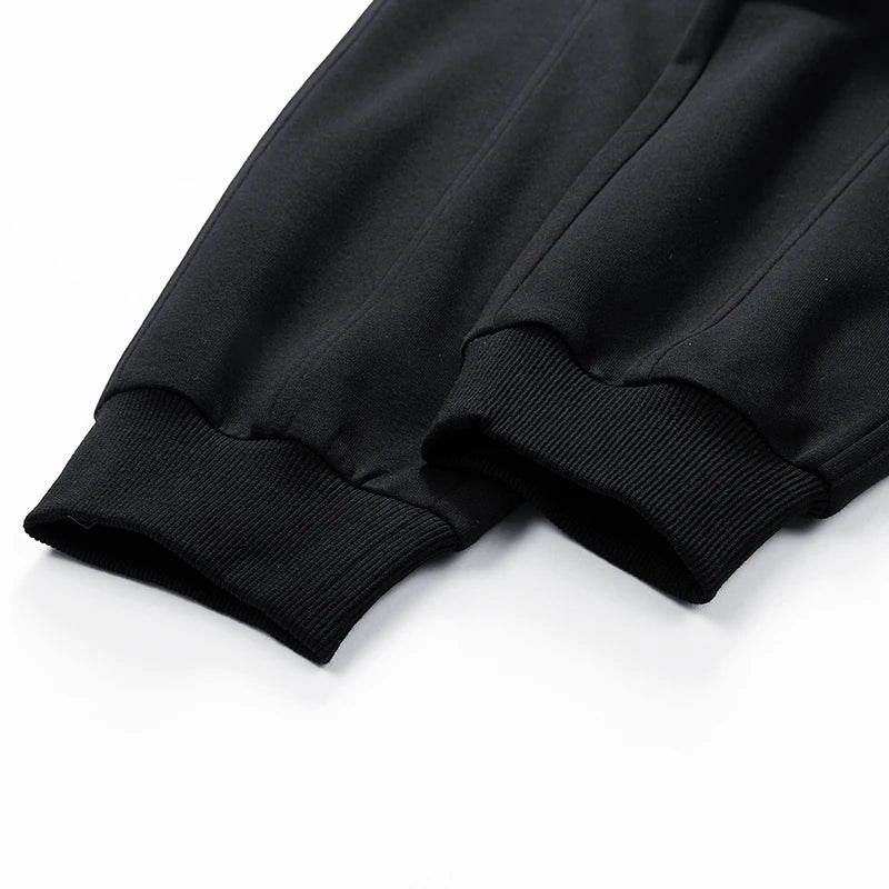 Plus Size Men 8XL Sweatshirts Set Pocket 6XL 7XL Oversized Jogging Streetwear Sport Street Male 2025 Long Sleeve Tops Pants Suit