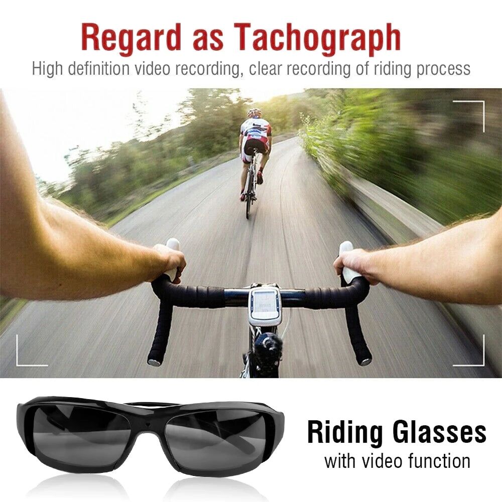 New Glasses With 1080P Outdoor Sports Camera Mini Wifi Intelligent Headset Glasses 110 Wide Angle Lens APP Control Action Camera