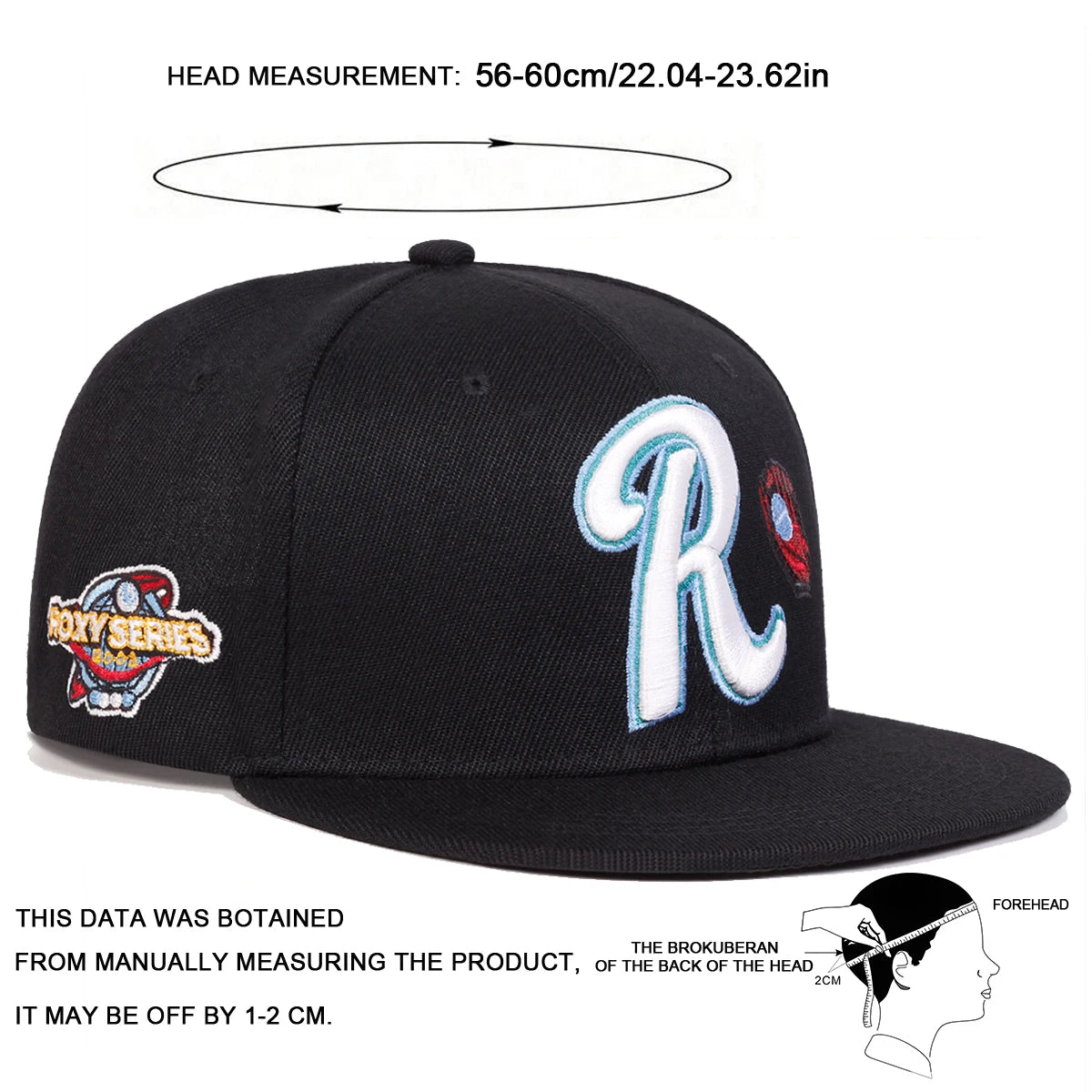 1piece Unisex Letter R Embroidery Hip Hop Hat Outdoor Adjustable Sunscreen Leisure Hat Spring Autumn Travel Tourism Vacation