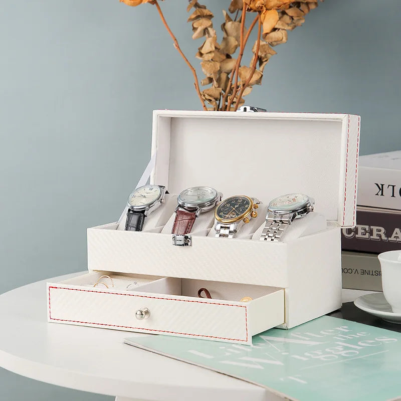 DELESYS Multi-Purpose Storage Box Glasses Women's Jewelry Box Fashion Jewelry Organizer Watch Storage Case Watch Box
