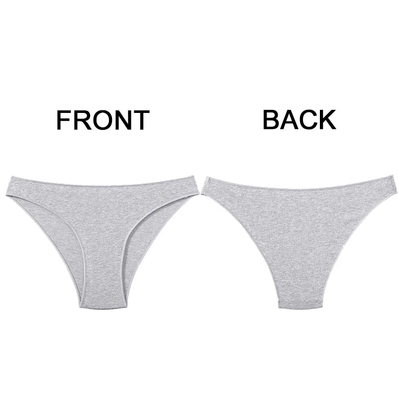 Meet'r Comfortable Cotton Underwear for Women Breathable Low Waist Panties, Seamless Lingerie Oversize Yoga Shorts
