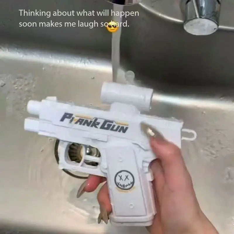 Outdoor Summer Water 2-Way Squirt Gun - Press & Spray Water Gun,Reverse Splash Toy for Prank Fun,Stress Relief, Water Fight Game