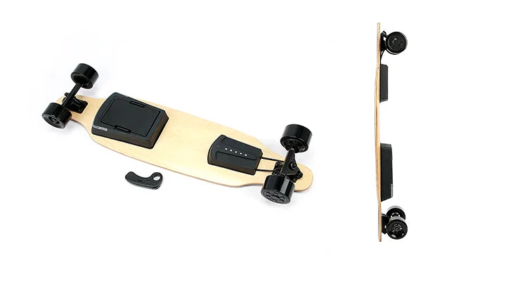 Electric Skateboard Fast Speed 40KM Kit with Removable Battery Pack & Flashlight 9 Ply Canadian Maple Skate Board Decks