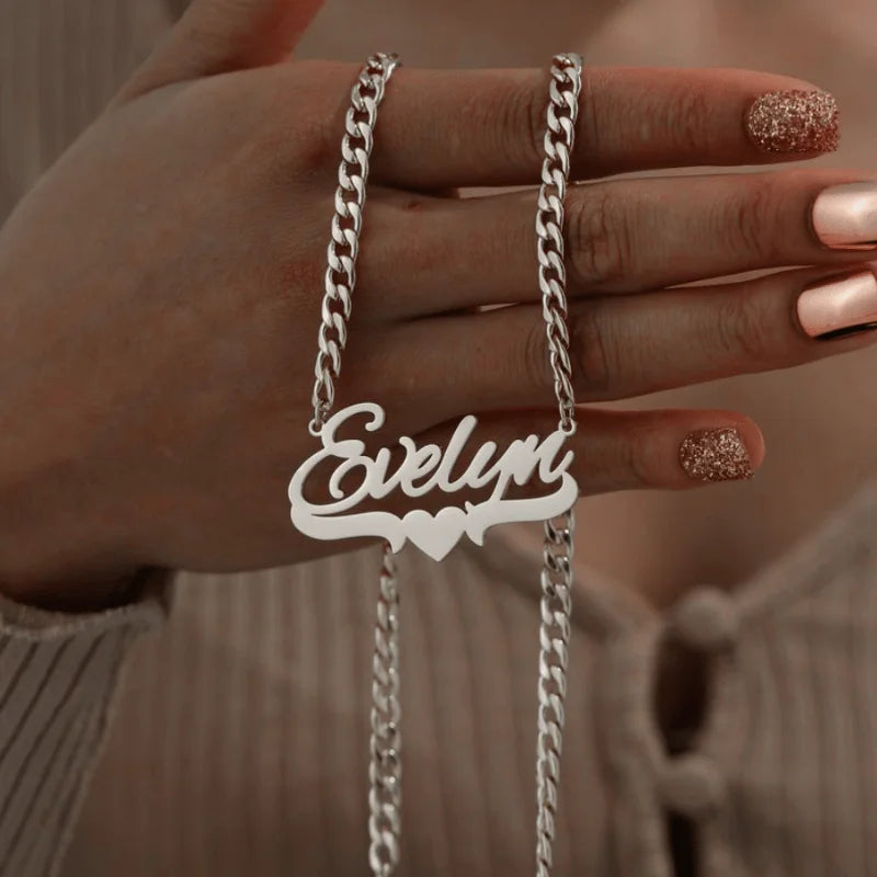 A unique 3-in-1 personalized name bamboo earring and necklace set, customized with Halloween decoration inspiration