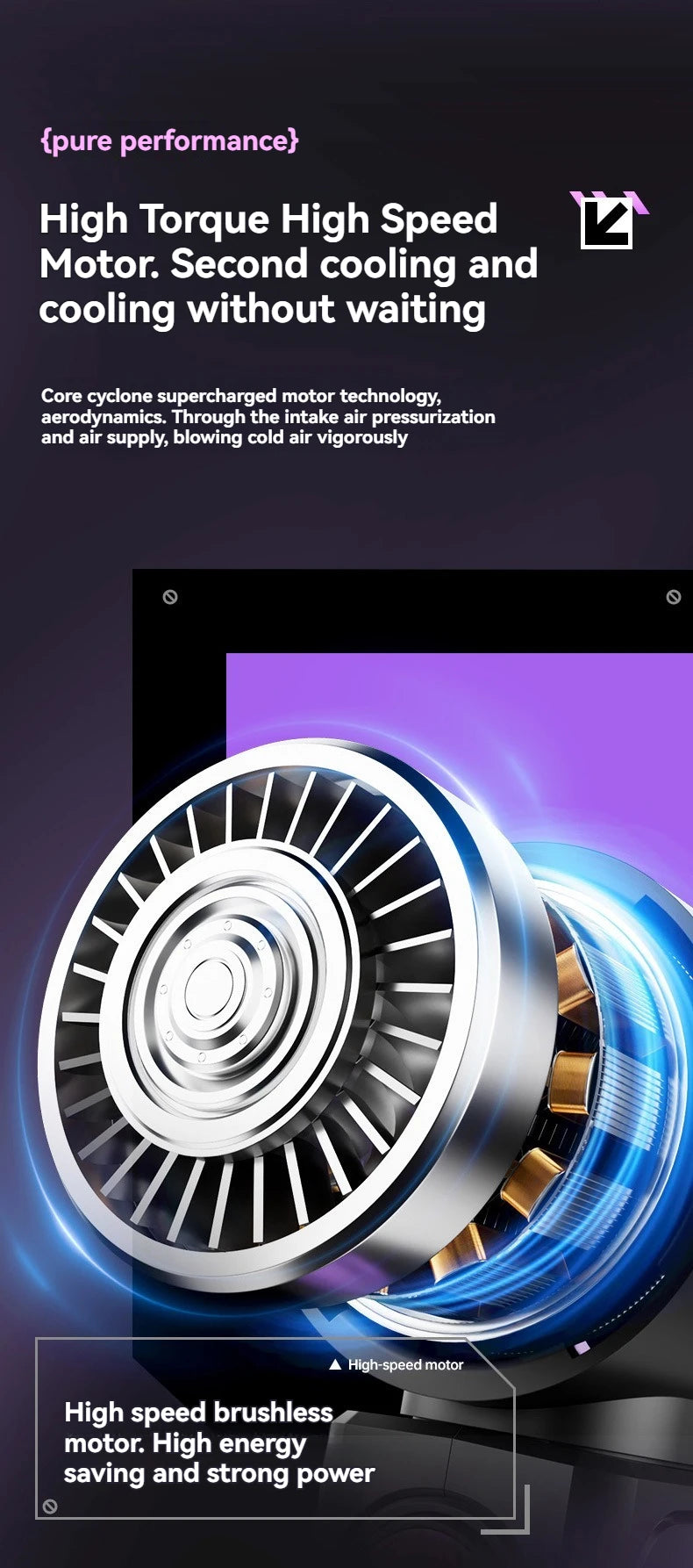 2025 New High Speed Turbo Small Air Cannon Electric Fan Portable Digital Display Handheld Fan USB Charging Fan Outdoor Mini Fan