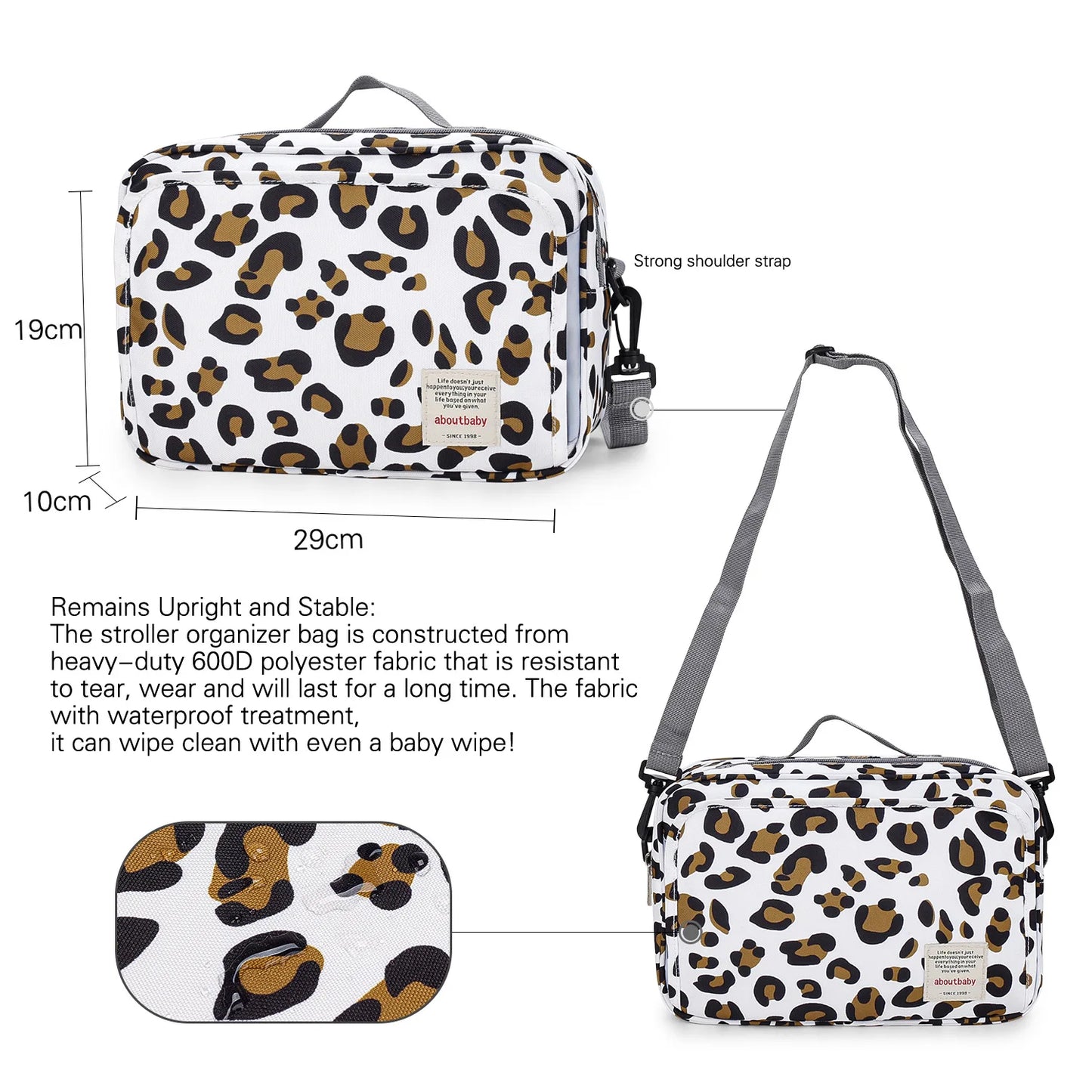 Mummy Diaper BagStroller Organizer Bags Mummy Large Capacity Travel Hanging Bag Bottle Holder Pram Diaper Bags Baby Stroller Bag