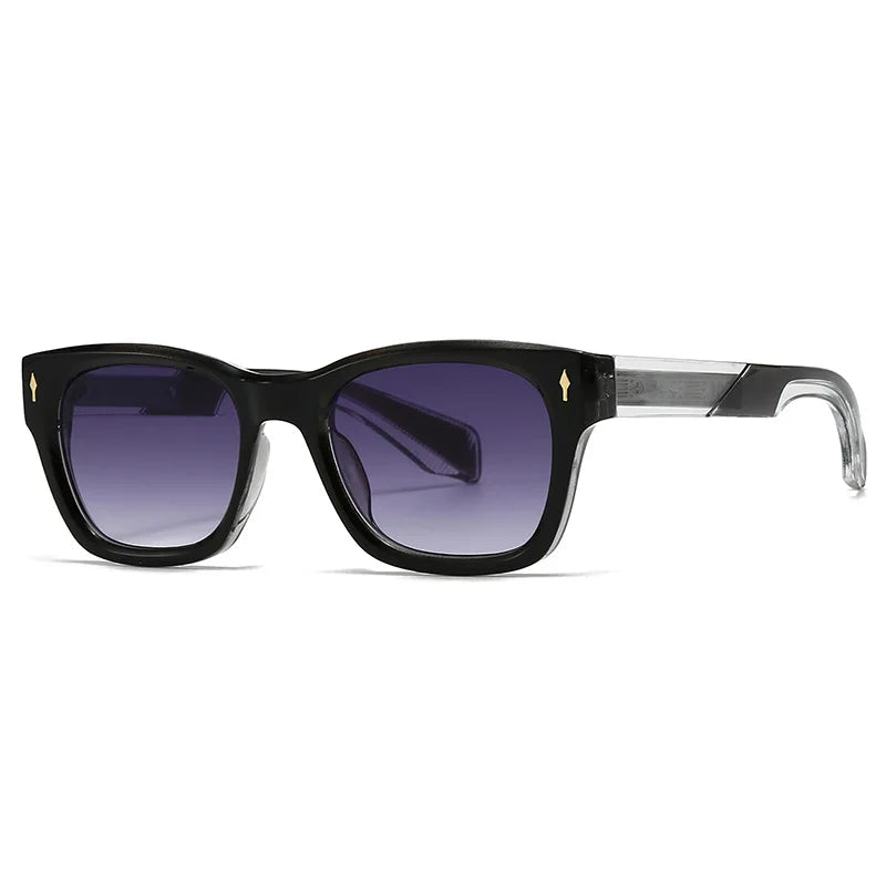 Hot Sale New Polarized Sunglasses Male Fashion Black Travelling UV400 Shades Men Women Classic Square High Quality Rivet Glasses