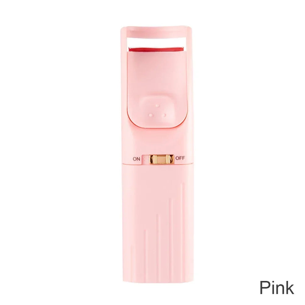 Portable Heated Eyelashes Curling Tool, Natural Fake Eye Lash, Beauty Supplies, USB, 3 Temperature Mode