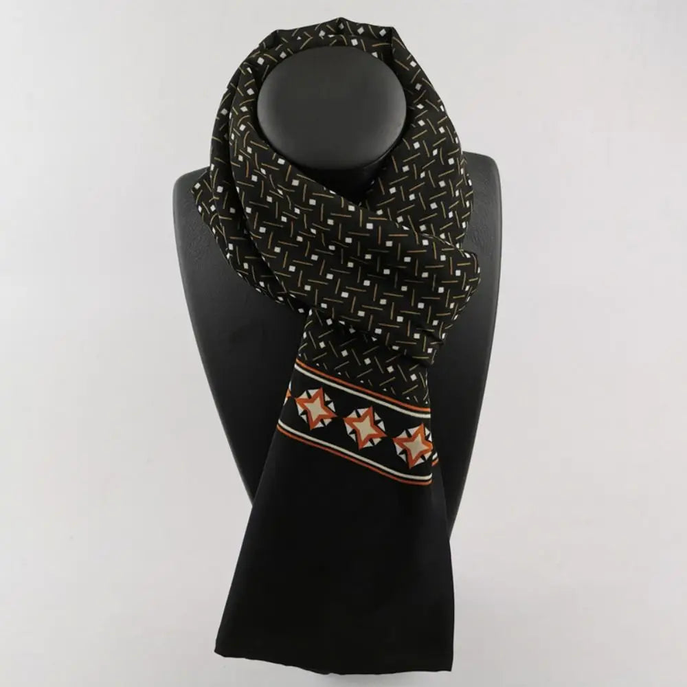 Fashion Double Layer Peach Skin Scarf Keep Warm Autumn Winter Plaid Scarf Man Luxury Brand Designer Shawl Wrap