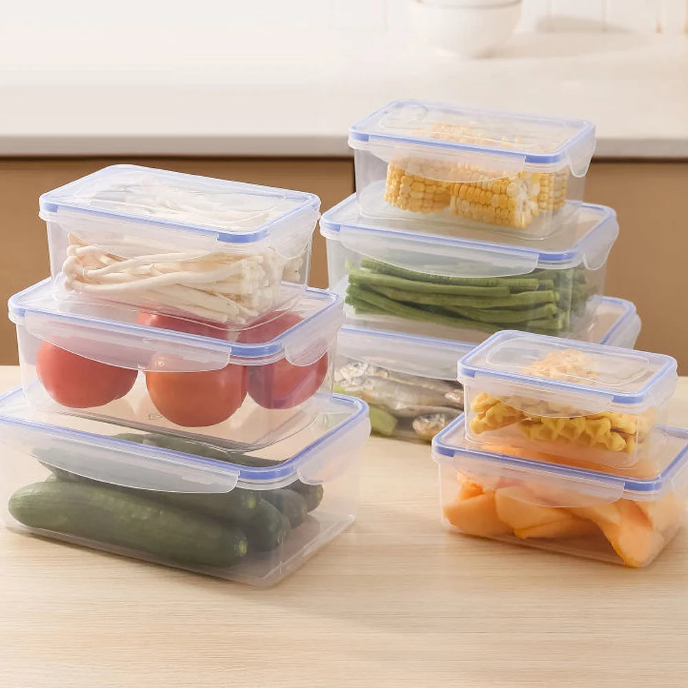 Stackable Airtight Food Containers BPA-Free Kitchen Storage for Meal Prep & Fresh Produce Fridge & Microwave Safe