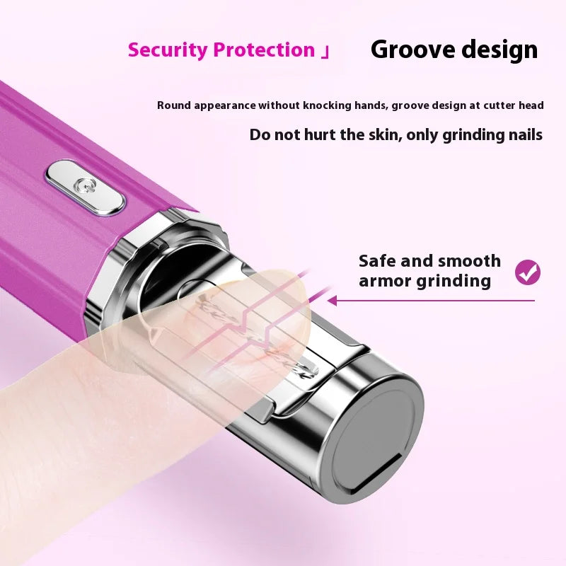 USB Rechargeable Electric Nail Clippers Trimmer Safe for Babies Kids Adults Home Travel Use Personal Grooming Essential