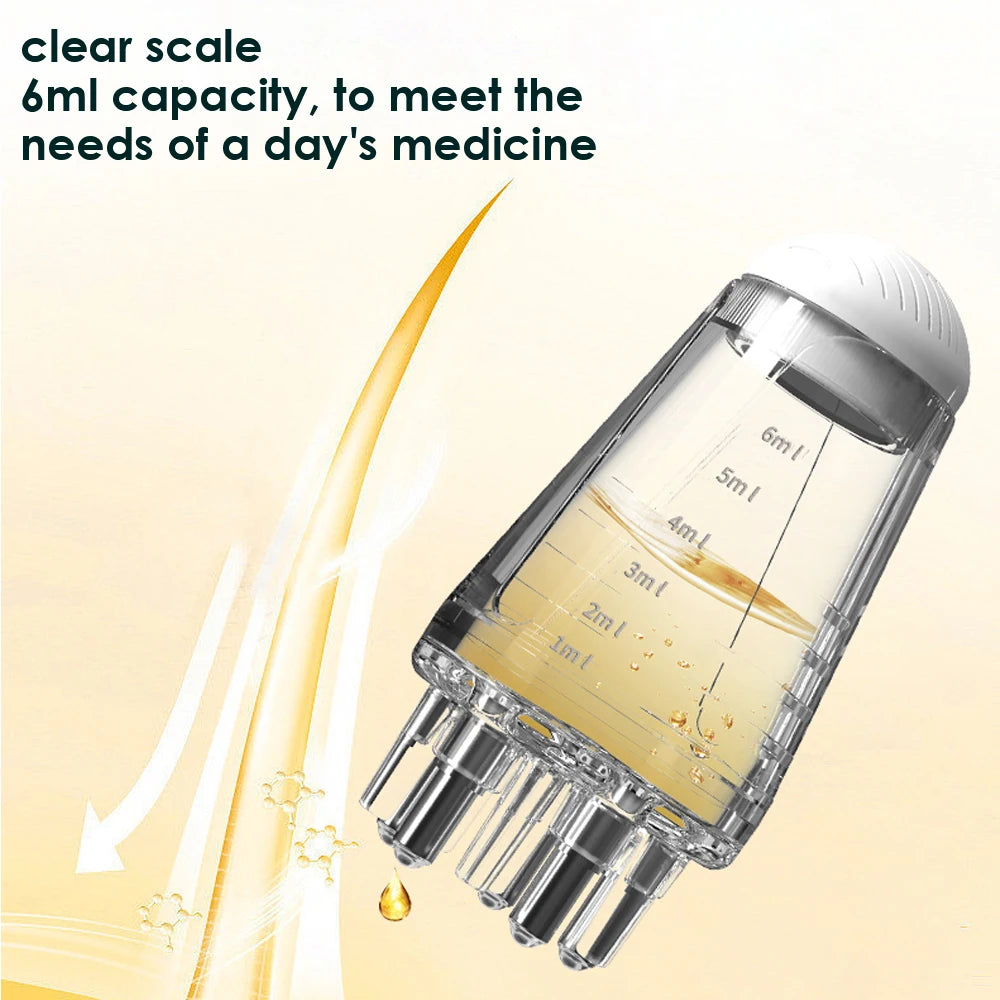 Scalp Applicator Head Massage Comb And 30ml Hair Essential Oil Hair Growth Products Medicine Liquid Applicator Massager Brush