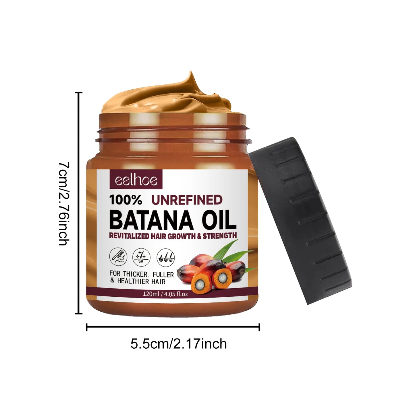 100% Pure Organic Hair Mask Batana Oil Hair Growth Oil Natural Treatment Nourish Reduce Hair Loss Anti-Breakage Hair Products