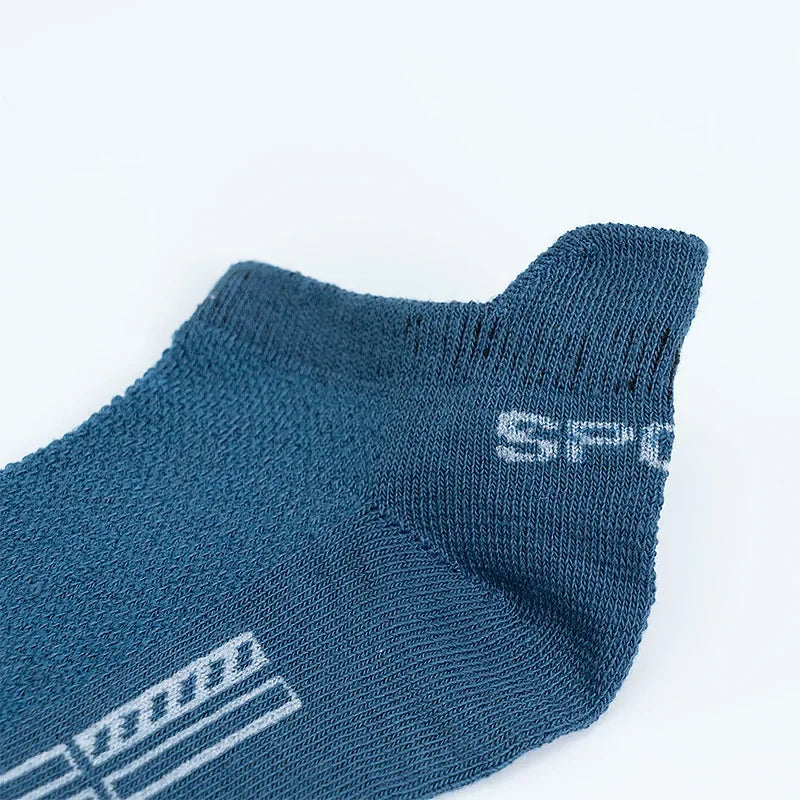3Pairs Organic Cotton Men Socks Ankle Breathable Mesh Sports Sock Casual Athletic Summer Thin Short Sokken Plus Size EU36-44