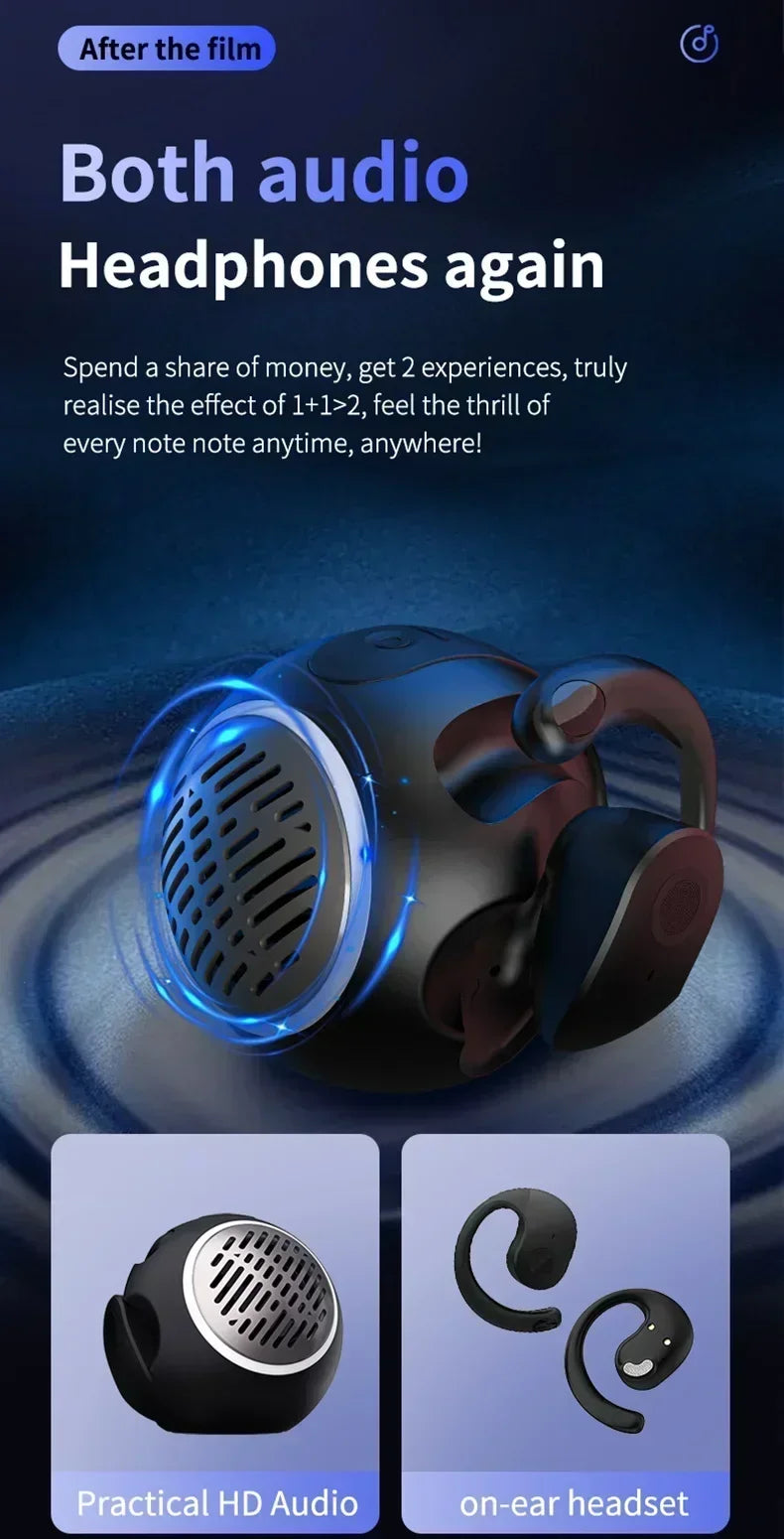 Wireless Headphones Comfortable Ear Hook Touch Control Earbuds with Mic Wireless Bluetooth Headset Phone Earphones Game