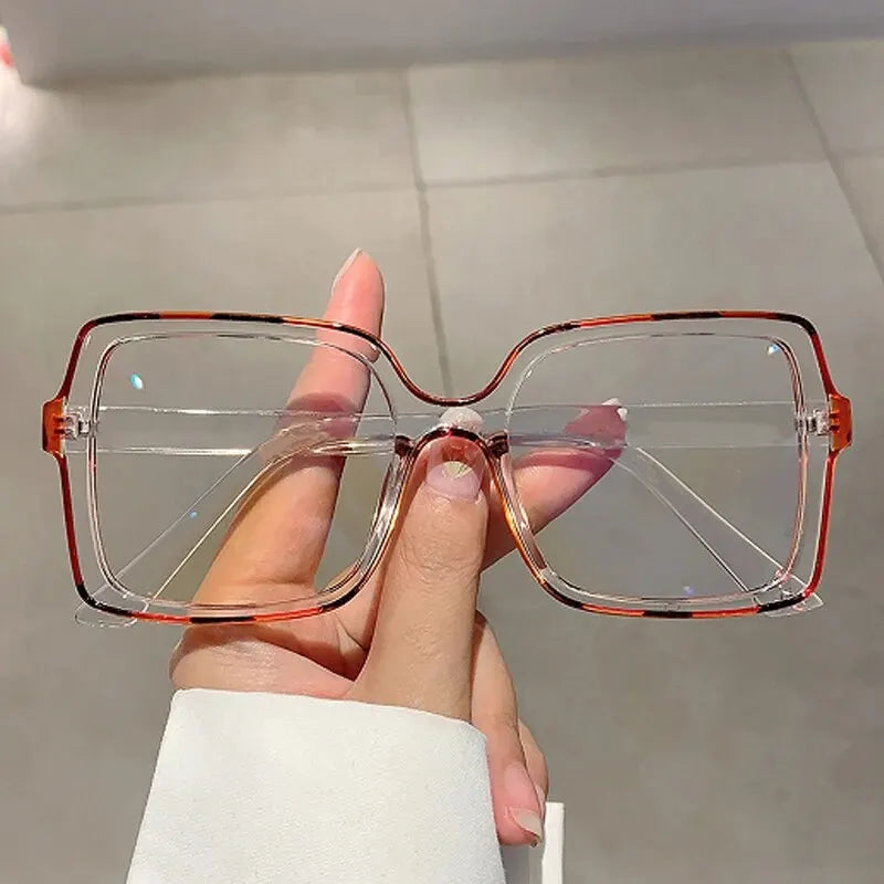 The New Style Retro Box Personality Bump Color Anti-blue Optical Glasses