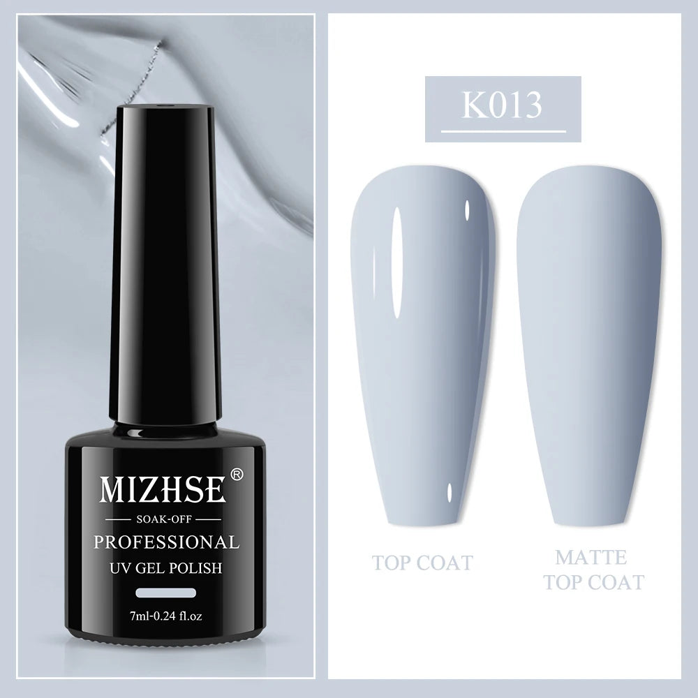 MIZHSE 7ML Reflective Top Coat Gel Nail Polish Shiny Glitter Vernis Semi Permanent Varnish Nail Gel Polish for Manicure Nail Art