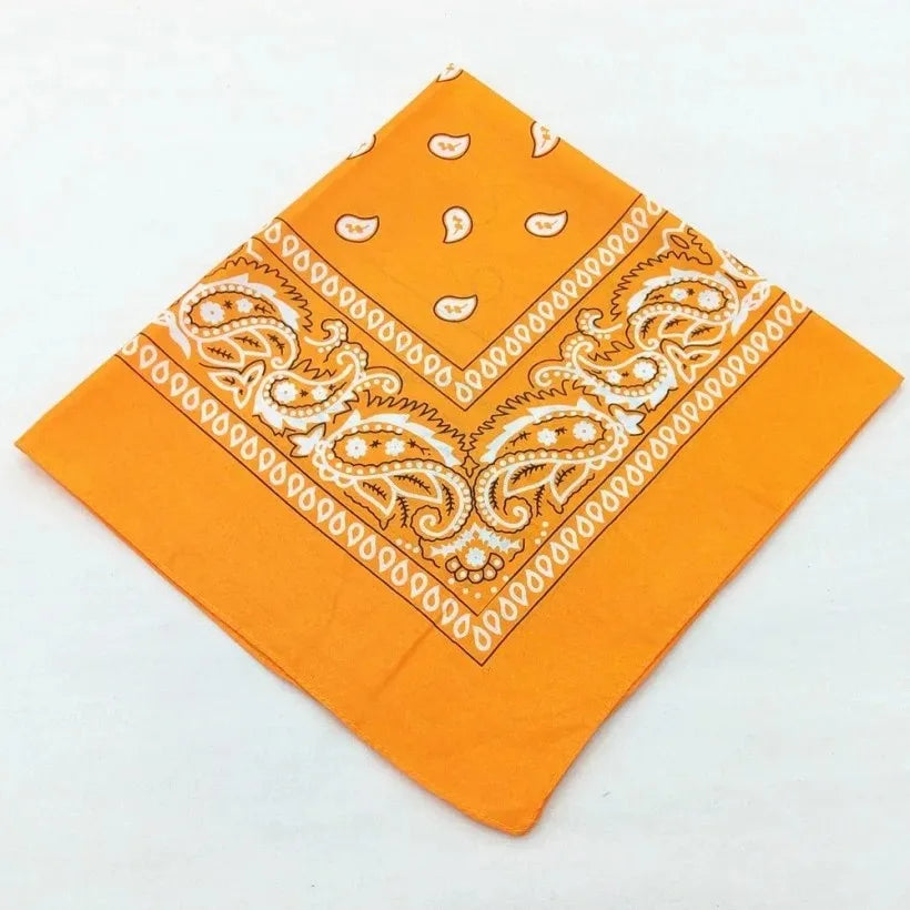 Fashion Hip Hop  Bandana Square Scarf Cowboy Cashew Black Red Paisley Headband Print For Women/Men/Boys/Girls