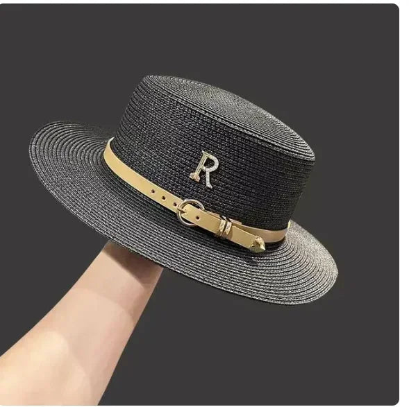 new Summer Hats for Women Wide Brim Casual Beach Sun Hat Women Summer Straw Hat Sunscreen Block UV Protection Panama Bow Cap