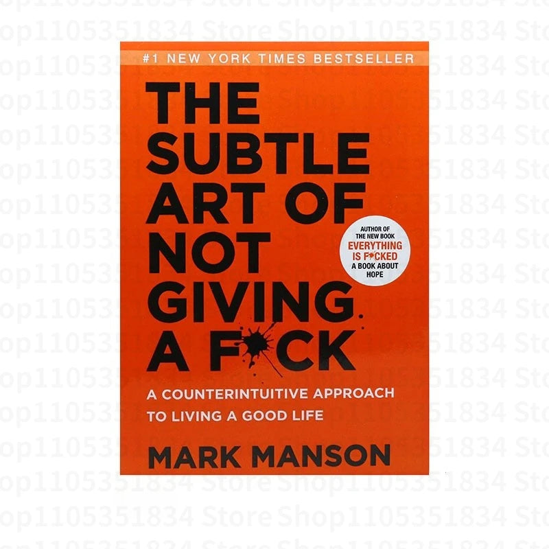 English Style The Subtle Art of Not Giving A Fck* english books libreria libros book philosophy books