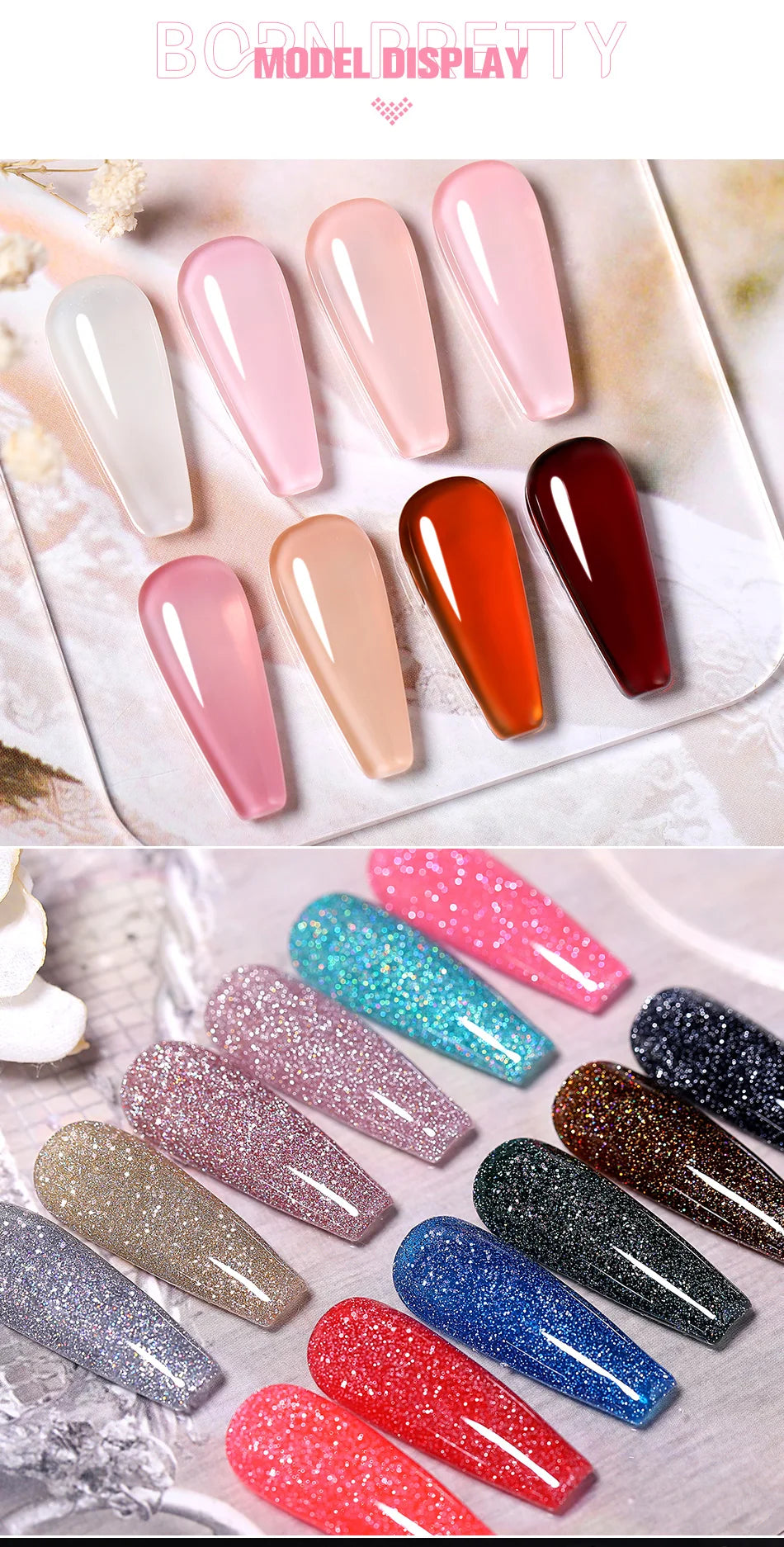 BORN PRETTY 15ml Autumn Winter Color Gel Nail Polish Dark Red Brown Christmas Soak Off UV LED Gel Nail Art DIY Design Varnishes