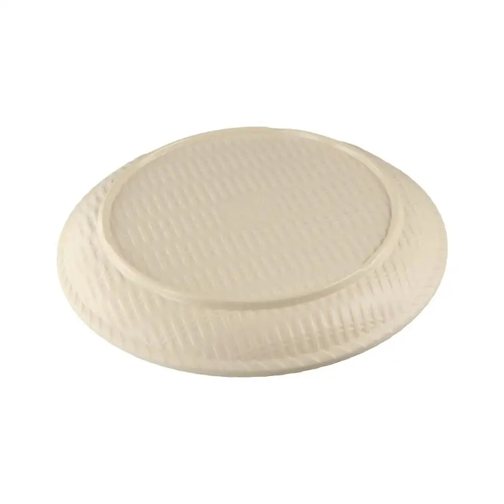 Creative Traditional Imitation Weaving Dinner Plate Round Classic Bread Dessert Plate Convenient Durable Snack Plate Living Room