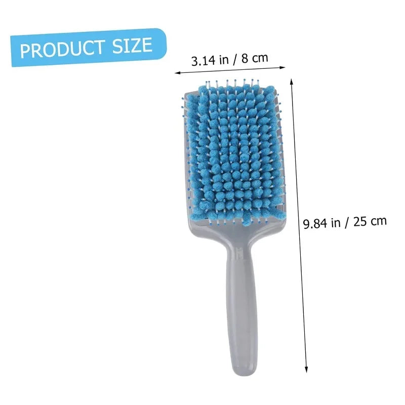 Professional Microfiber Bristles Comb with Nylon Bristles Absorbent Drying Hairbrush Scalp Care Brush Hair Styling Tool Salon