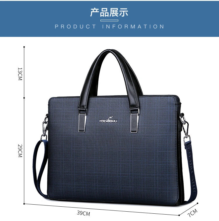 Business Men's Handbags Office Male Executive Briefcase Large Luxury Tote Laptop Bag for Man 2024 Shoulder Messenger Designer
