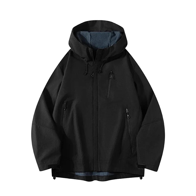 New Men Outdoor Jackets Men Spring Casual Hooded Jacket Coats Mens Autumn Waterproof Fashion Brand Windbreaker Jackets Male 3XL