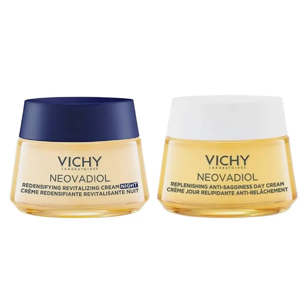 Vichy Collagen Night Cream  Day Cream Dryness Relief Brighten Skin Tone Moisturizes Fades Dark Spots Wrinkles Improves Skin Car