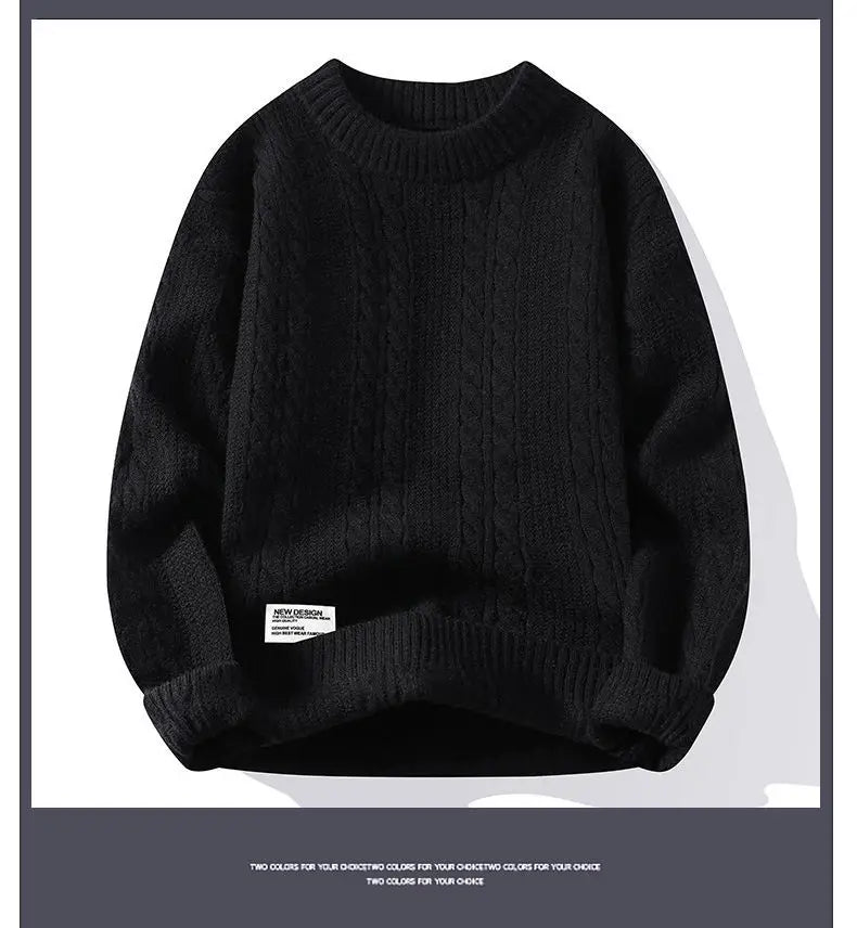 New Spring Men O-neck Sweaters Knitted Pullovers Man Outwear Loose Casual Sweaters Good Quality Male Streetwear Pullovers 4XL