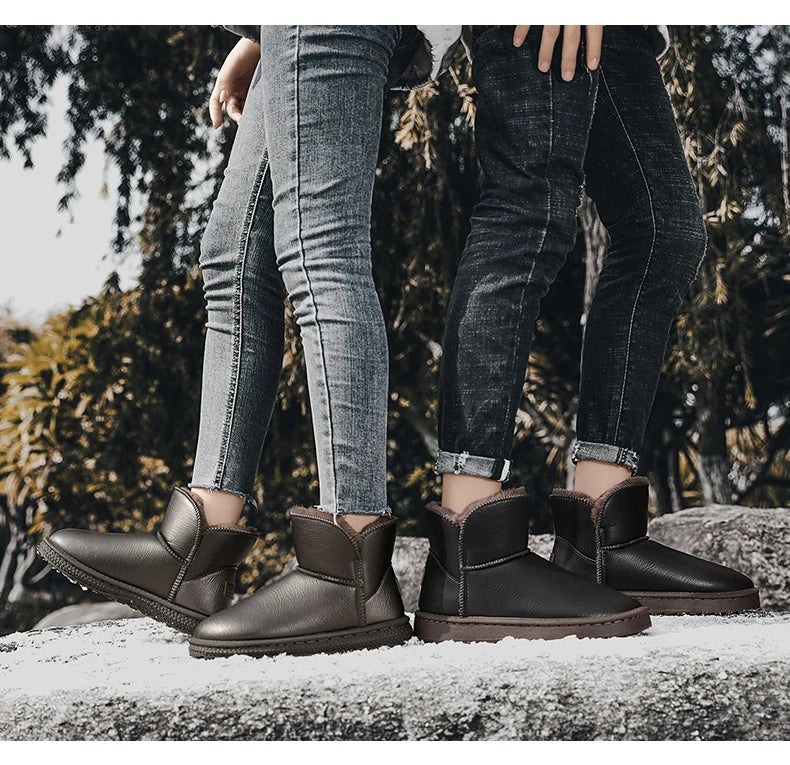 Casual Sneaker Loafers Ankle Boots Sports and Leisure Boots Winter Men Platform Sports Shoes Snow Boots Round Toe Non-slip  New